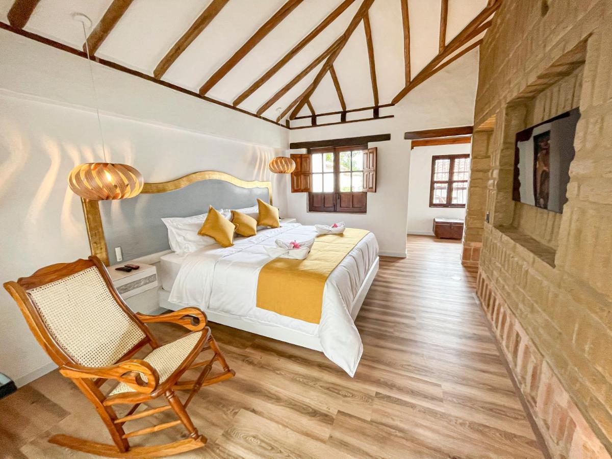 Hotel Boutique El Carmel ビージャ・デ・レイバ エクステリア 写真