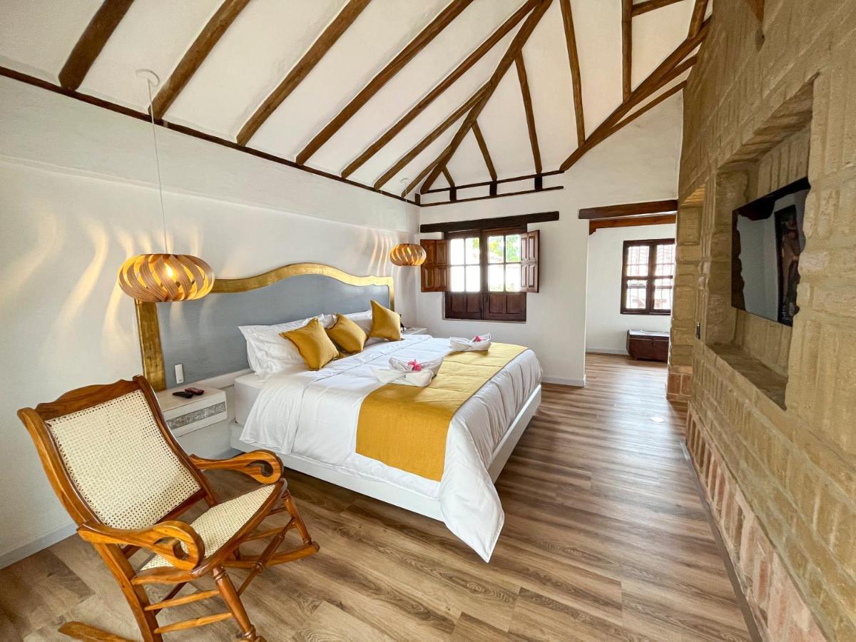 Hotel Boutique El Carmel ビージャ・デ・レイバ エクステリア 写真